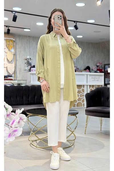 Magazin Oversize Tunic with Folded Sleeves