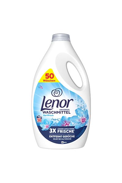 lenor Lenor Laundry Detergent, Gel, Aprilfrisch, 50 washes, 2.5 l