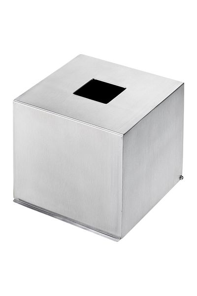 OEM Easy Home wastebasket for tissues or cosmetics, 13 x 13 x 13 cm, stainless steel