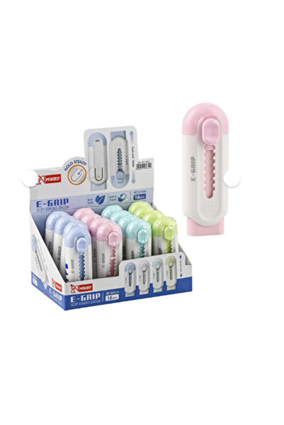 Mikro Silgi E-Grip 2A026 Maket Bıçağı Formunda (16 Lı Paket)