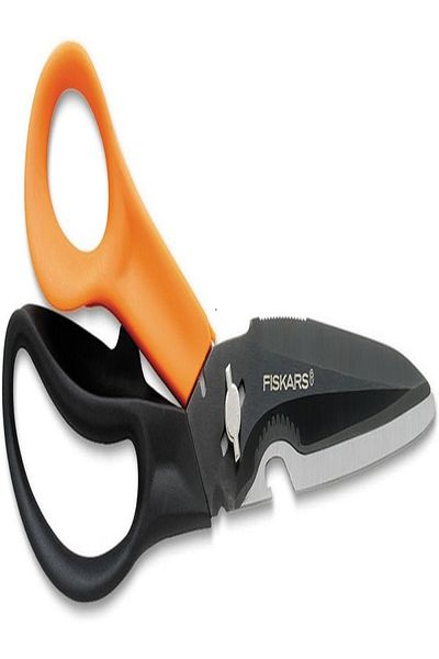 FiSKARS Stainless Steel Garden Scissors with Comfort Grip Handle
