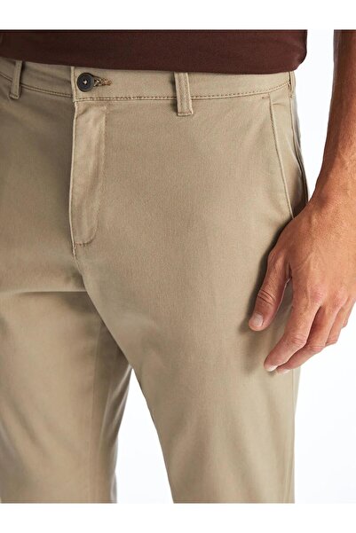 LC Waikiki Ανδρικό παντελόνι chino LCWAIKIKI Classic Beige Slim Fit