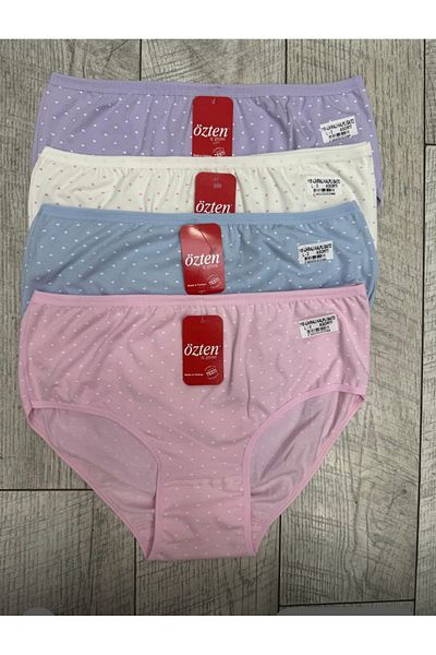 Özten Özten Bamboo 100% Cotton Assorted 6 Pcs Panties