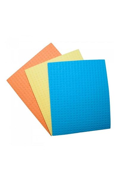 LYOBEST Set 3 Lavete umede universale, absorbante, Horeca, 3 culori, 15x15 cm