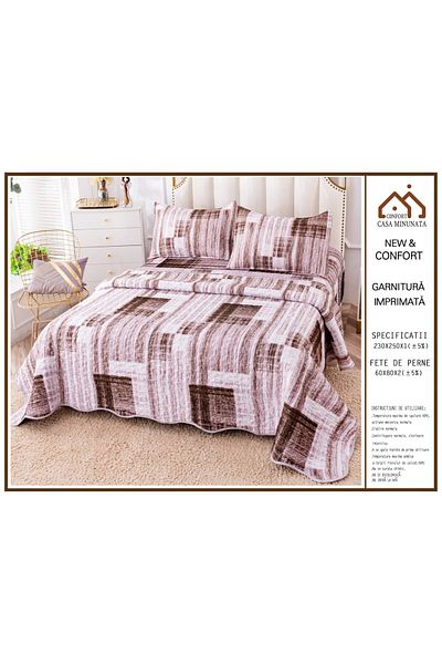 FIONNA.RO 3 Piece Velvet Duvet Cover - Paint