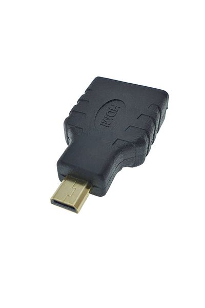 OEM HDMI female to microHDMI male adapter, 4K, 3D, ARC, ethernet, black