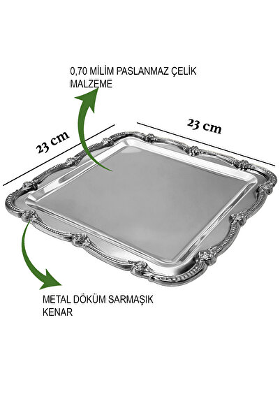 EVSTYLE 3-Piece Vine Tray - Stainless Steel