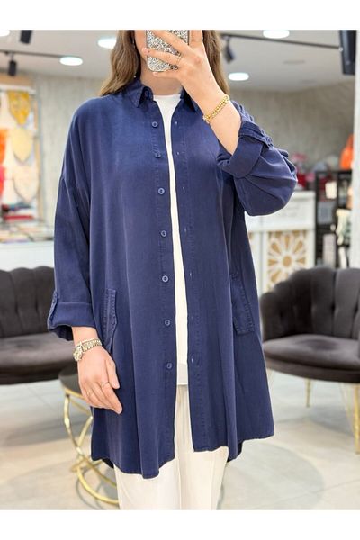 Magazin Oversize Tunic with Folded Sleeves