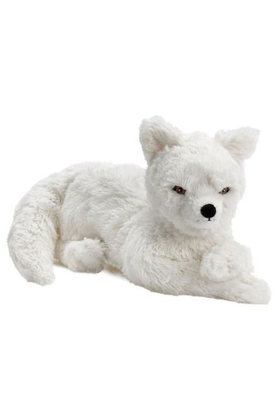 TRINAR Plush Toy Foxy, Arctic Fox Model, White, 60 cm
