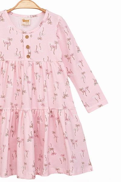 minuma Girl's Palm Patterned Dress 2/5 Years