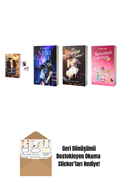 Artemis Yayınları K. Kübra Berk 4 Kitap Set + Okuma Sticker'ları