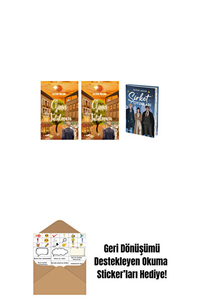 Artemis Yayınları Sezen Aksın 3 Kitap Set + Okuma Sticker'ları