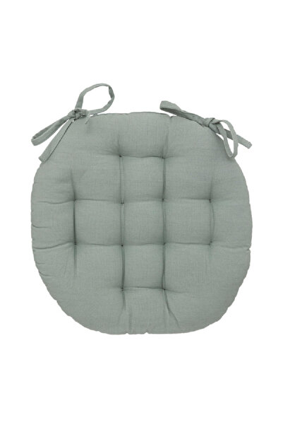 Atmosphera وسادة كرسي دائرية من القطن الفاخر من أنجالي، لون أخضر سيلادون، 38 ...