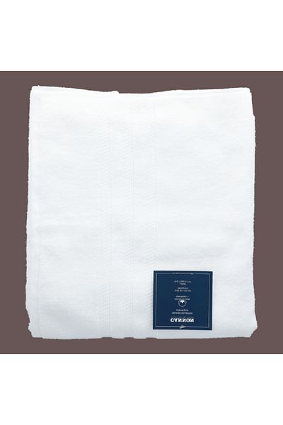 Cannon Melange Collection Cotton Bath Towel White 81 x 163cm