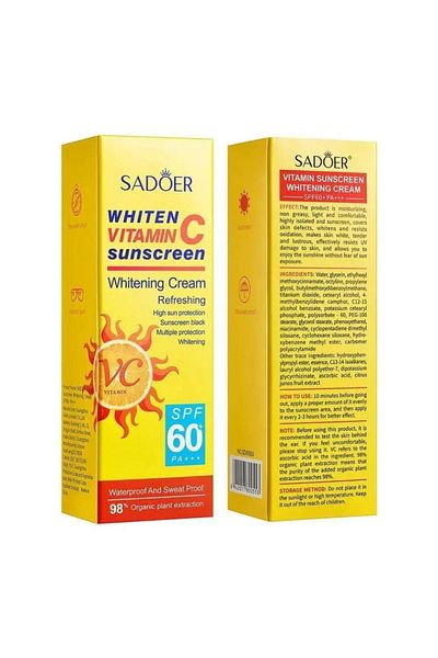 SADOER Sunscreen and whitening with vitamin C extract 60 SPF 40g