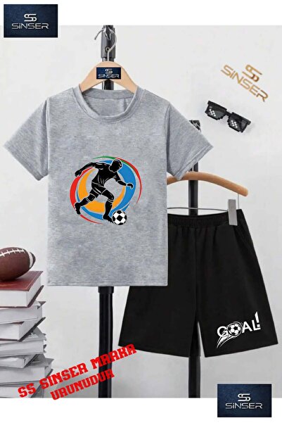 SS SİNSER Kids Unisex “Colorful Soccer Player Circle Canvas“ Custom Printed C...