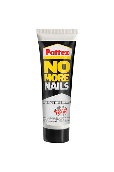 Pattex No More Nails Invisible Heavy Duty Super Glue White 40g