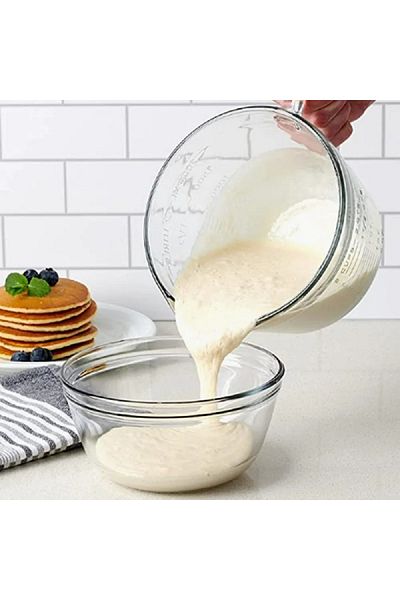 Anchor Dishwasher and Microwave Safe Batter Bowl Clear