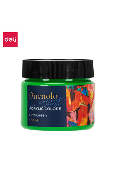 Deli عبوة طلاء أكريليك EC17-GN سعة 100 مل - مثالية للمشاريع الفنية والمدرسية ...