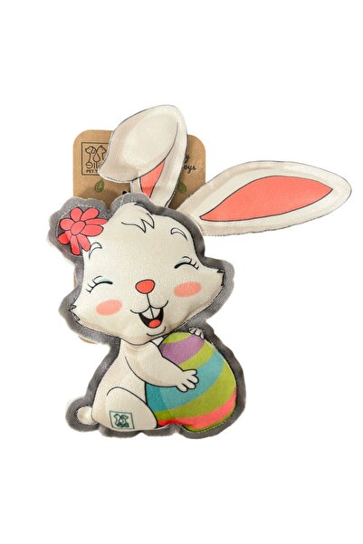 Pets لعبة أرنب لطيف من القطيفة مع صوت - لعبة حيوانات أليفة متينة وممتعة