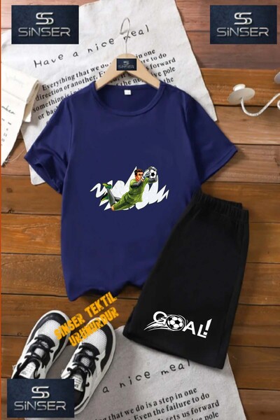 SS SİNSER Children's Unisex “Goalkeeper Green Jersey“ Custom Printed Crew Nec...