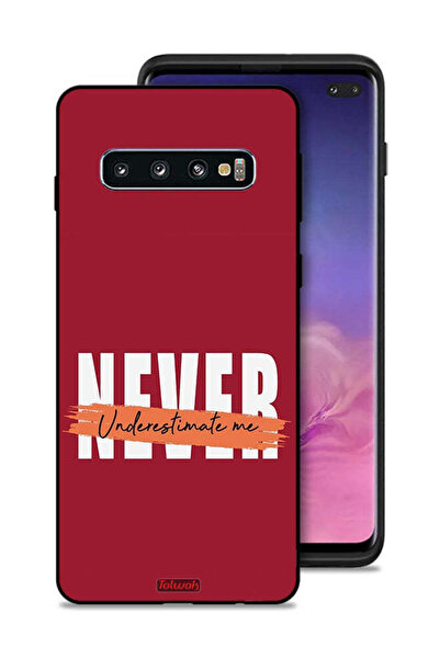 Tolwak غطاء حماية لهاتف سامسونج جالكسي S10 بلس - لا تستهين بي أبدًا