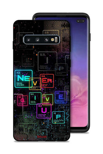 Tolwak غطاء حماية لهاتف سامسونج جالكسي S10 بلس - فن لا تستسلم أبدًا