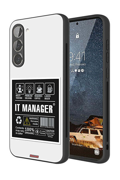 Tolwak غطاء حماية لهاتف سامسونج جالاكسي S23 بلس 5G، ملصق مدير تكنولوجيا المعل...