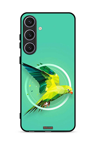 Tolwak غطاء حماية لهاتف سامسونج جالاكسي S25 بلس بطبعة فن تجريدي ببغاء