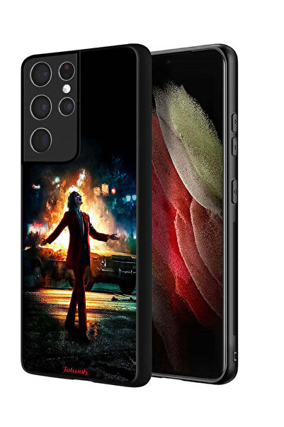 Tolwak Samsung Galaxy S21 Ultra 5G Protective Case Cover Joker Happy Mode