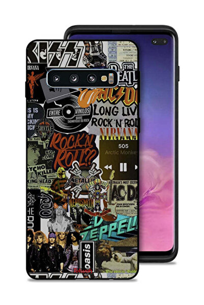 Tolwak غطاء حماية لهاتف سامسونج جالكسي S10 بلس، تحيا موسيقى الروك آند رول