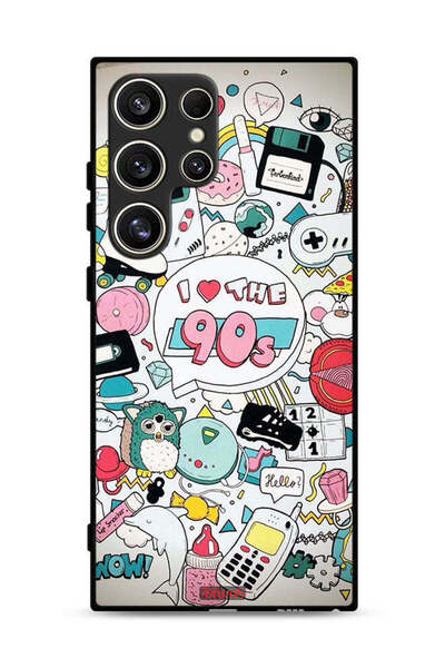 Tolwak غطاء حماية لهاتف سامسونج جالكسي S24 ألترا 5G - أحب التسعينيات