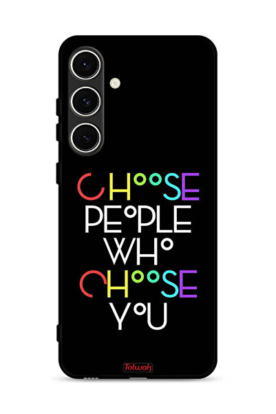 Tolwak غطاء حماية لهاتف Samsung Galaxy S24 FE 5G اختر الأشخاص الذين يختارونك