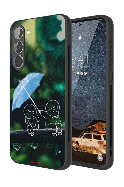 Tolwak غطاء حماية لهاتف سامسونج جالاكسي S23 بلس 5G، رسم زوجين من الفن التجريدي