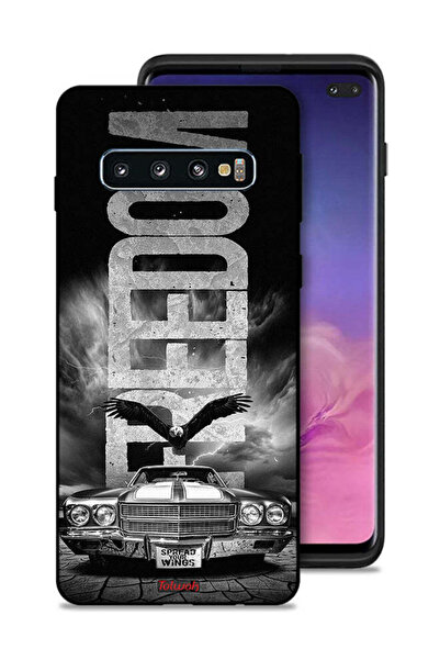 Tolwak غطاء حماية لهاتف سامسونج جالاكسي S10 بلس بتصميم فريدوم آرت