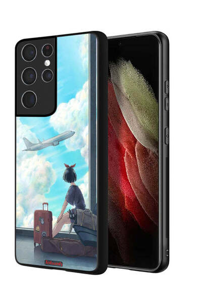 Tolwak غطاء حماية لهاتف سامسونج جالاكسي S21 ألترا 5G بتصميم فن السفر