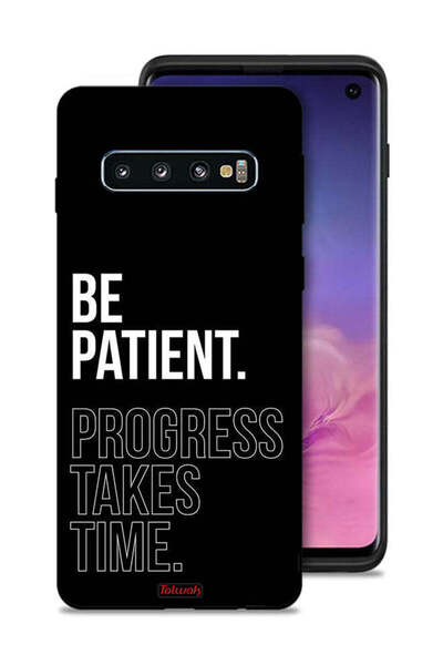 Tolwak غطاء حماية لهاتف Samsung Galaxy S10 - كن صبورًا، فالتقدم يستغرق وقتًا