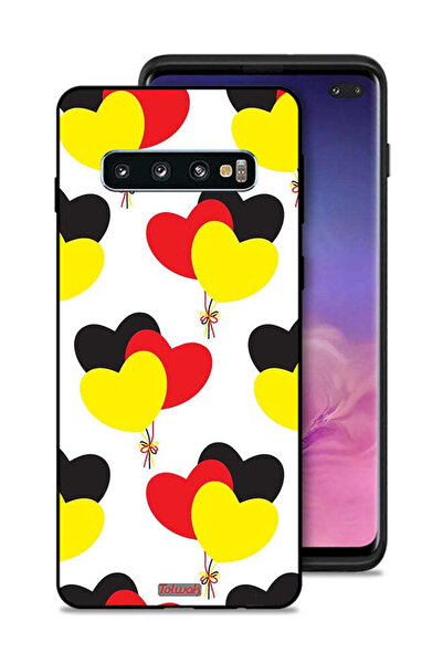 Tolwak غطاء حماية لهاتف سامسونج جالاكسي S10 بلس بتصميم مجموعة ثلاثة قلوب