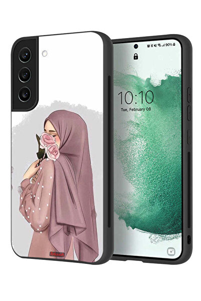 Tolwak غطاء حماية لهاتف سامسونج جالاكسي S21 بلس 5G بتصميم فتاة تحمل ورودًا