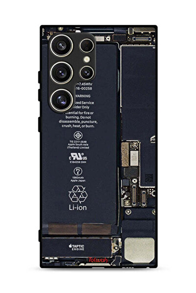 Tolwak غطاء حماية لهاتف Samsung Galaxy S24 Ultra 5G بنمط دائرة الهاتف
