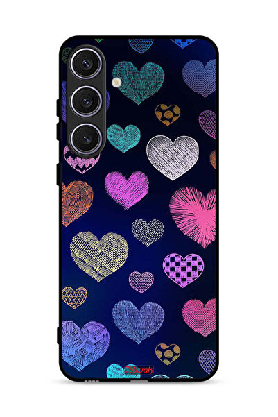 Tolwak غطاء حماية لهاتف سامسونج جالكسي S25 بنقشة قلوب داجا