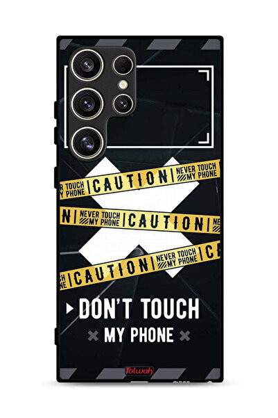 Tolwak غطاء حماية لهاتف سامسونج جالكسي S24 ألترا 5G تحذير: لا تلمس هاتفي أبدًا