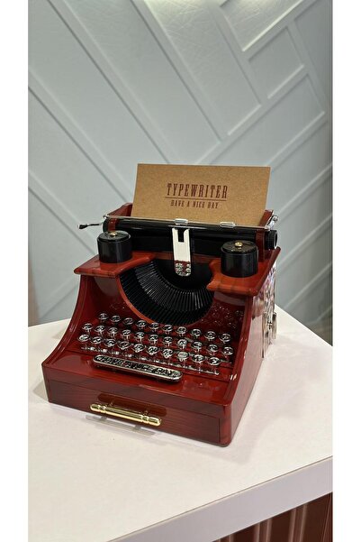 Candy Nostaljik tasarım daktilo hareketli müzik kutusu