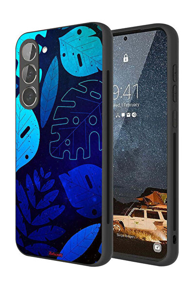 Tolwak غطاء حماية لهاتف سامسونج جالاكسي S23 بلس 5G بنقشة أوراق الشجر