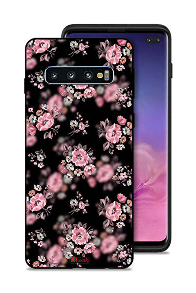 Tolwak غطاء حماية لهاتف سامسونج جالاكسي S10 بلس بنقشة زهور بورتريه
