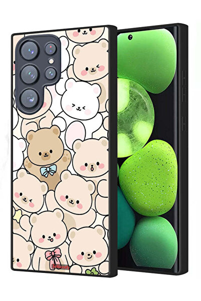 Tolwak غطاء حماية لهاتف سامسونج جالاكسي S22 ألترا 5G بنقشة الدببة