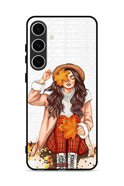 Tolwak غطاء حماية لهاتف سامسونج جالاكسي S24 FE 5G يحمل صورة أوراق الخريف الفنية