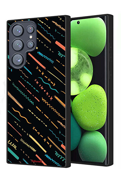 Tolwak غطاء حماية لهاتف سامسونج جالاكسي S22 ألترا 5G بنمط خطوط X مجردة