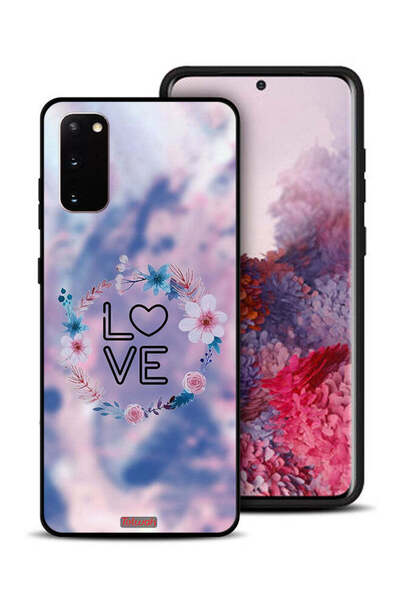Tolwak غطاء حماية لهاتف سامسونج جالكسي S20 بتصميم خاتم الحب بين الزهور