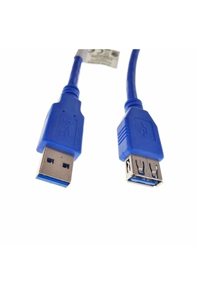 Lanberg Cablu prelungitor USB 3.0, M/F 3.0, 3 m, Albastru